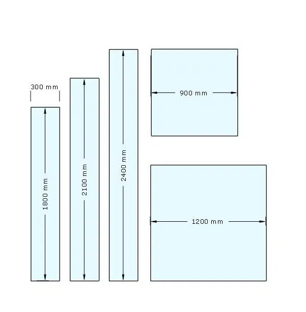 Afmetingen systeemplafonds