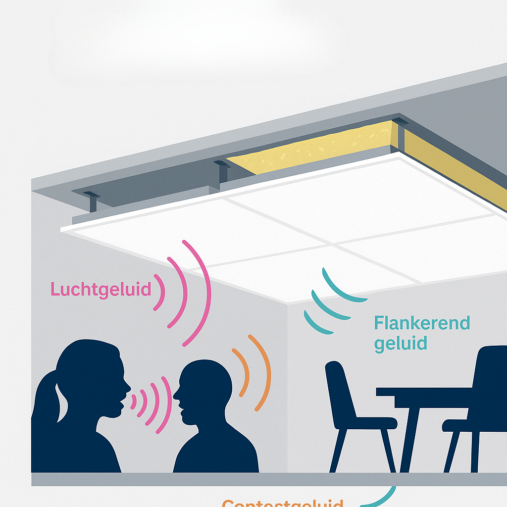 Geluidsisolatie systeemplafond